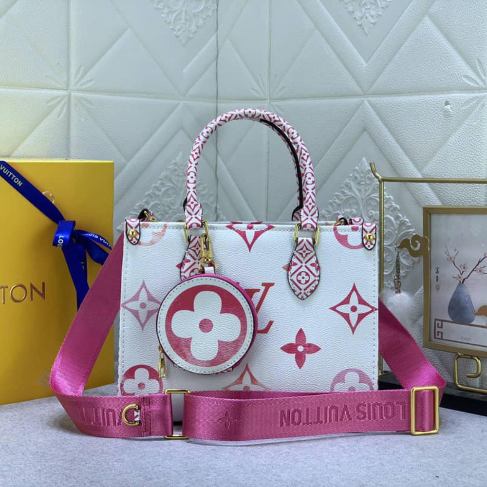 Alternative view of LOUIS VUITTON ONTHEGO PM BAG PINK 25CM M22976
