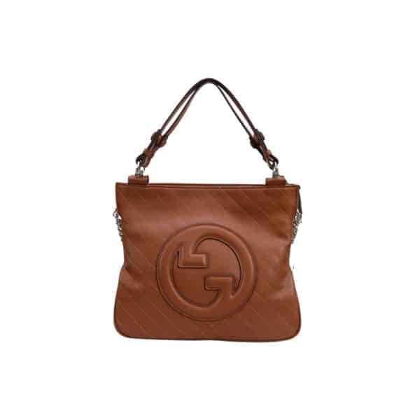 GUCCI BLONDIE SMALL TOTE BAG BROWN 30CM