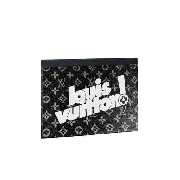 LOUIS VUITTON VOYAGE MM POCHETTE MONOGRAM BLACK 26CM