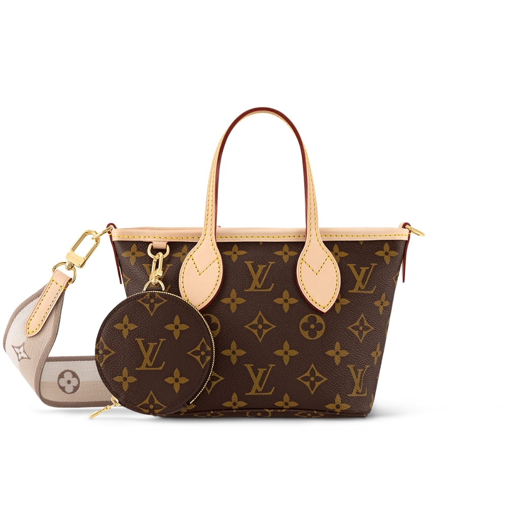 LOUIS VUITTON NEVERFULL BB MONOGRAM CANVAS BEIGE 25CM M46705