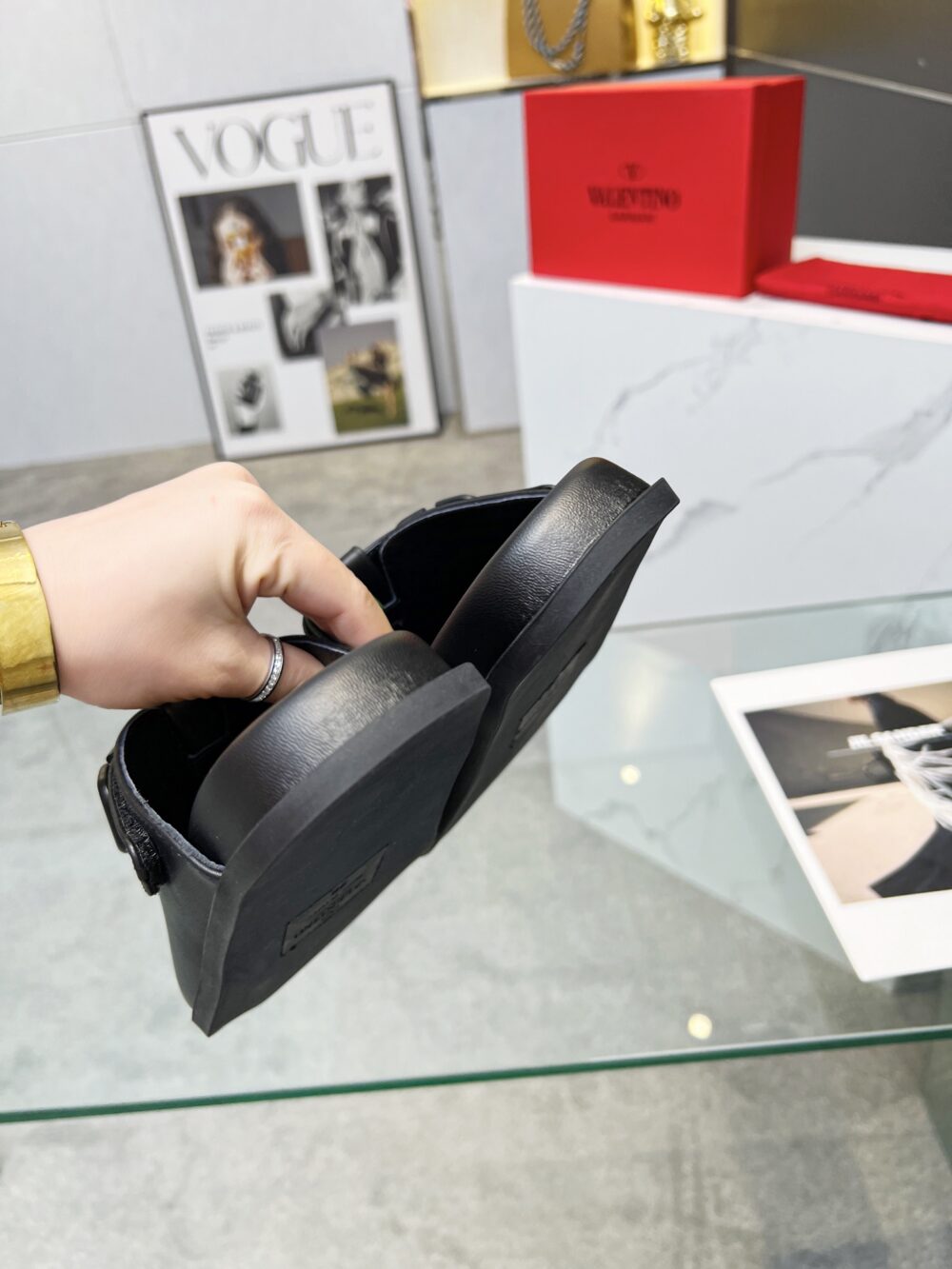 Alternative view of VALENTINO GARAVANI VLOGO CLOG BLACK