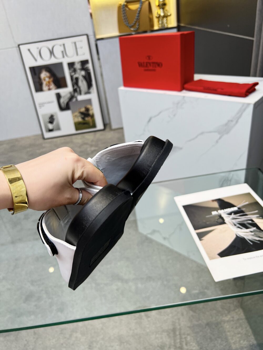 Alternative view of VALENTINO GARAVANI VLOGO CLOG WHITE