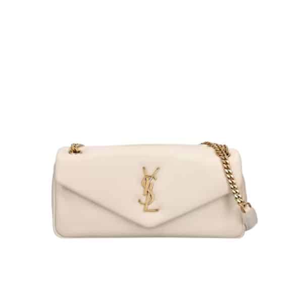 SAINT LAURENT CALYPSO IN PLUNGED WHITE 27CM 734153AACQO9227