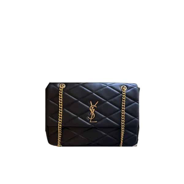 SAINT LAURENT PUFFER BAG BLACK 33CM