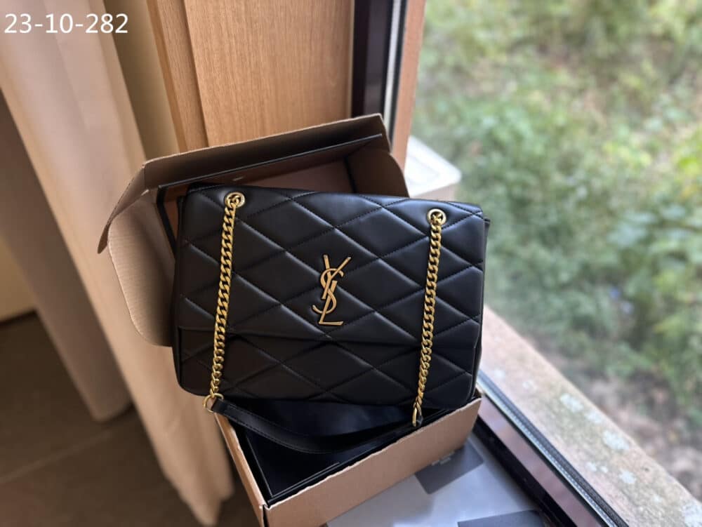 SAINT LAURENT PUFFER BAG BLACK 33CM - Image 6