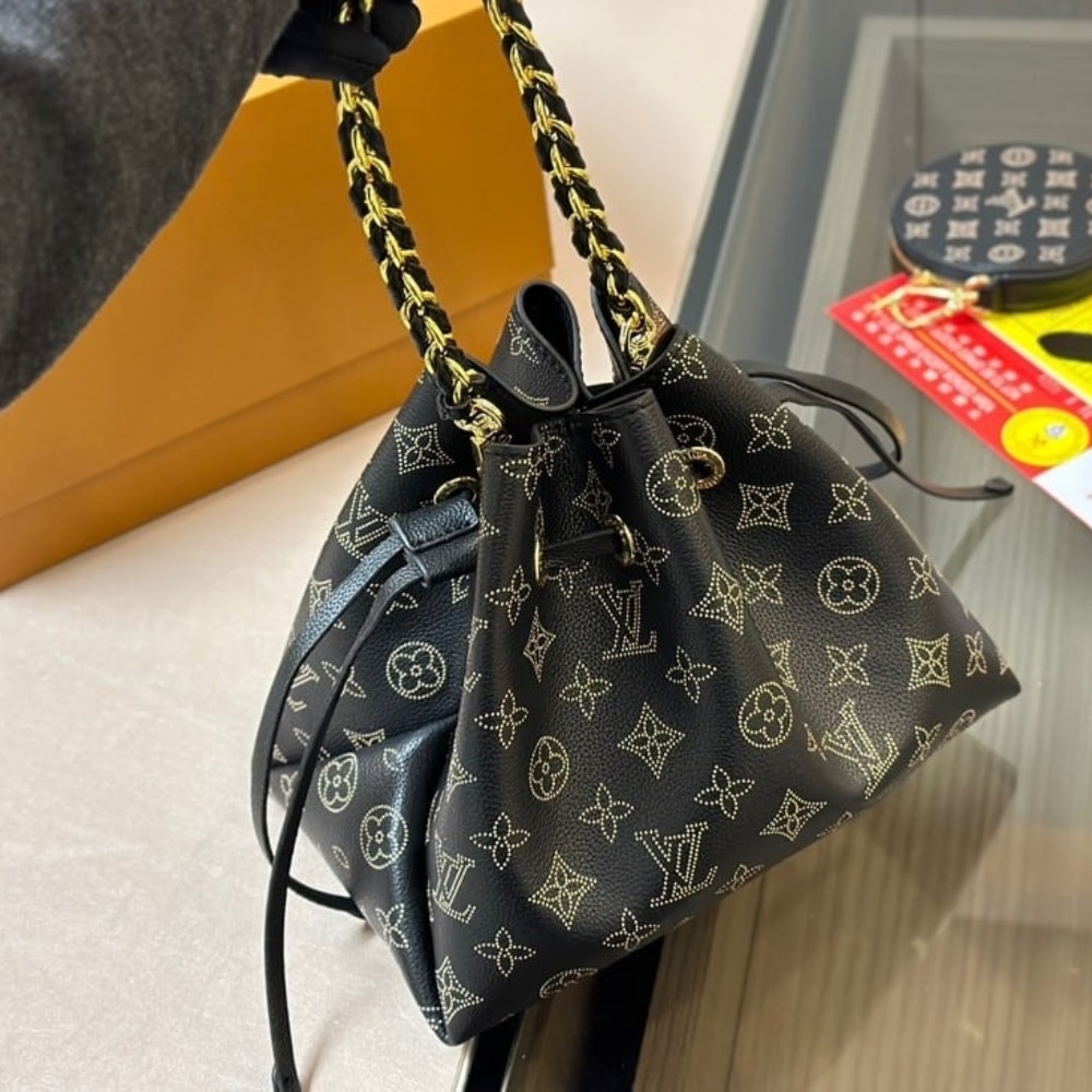 LOUIS VUITTON BELLA MAHINA MONOGRAM BLACK 22CM M23392 - Image 7