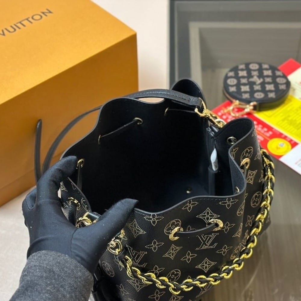 LOUIS VUITTON BELLA MAHINA MONOGRAM BLACK 22CM M23392 - Image 10