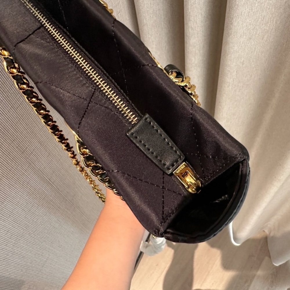 PRADA RE EDITION 1995 CHAÎNE RE NYLON TOTE BAG BLACK 25CM 1BG468 2AOS F0002 V COO - Image 6