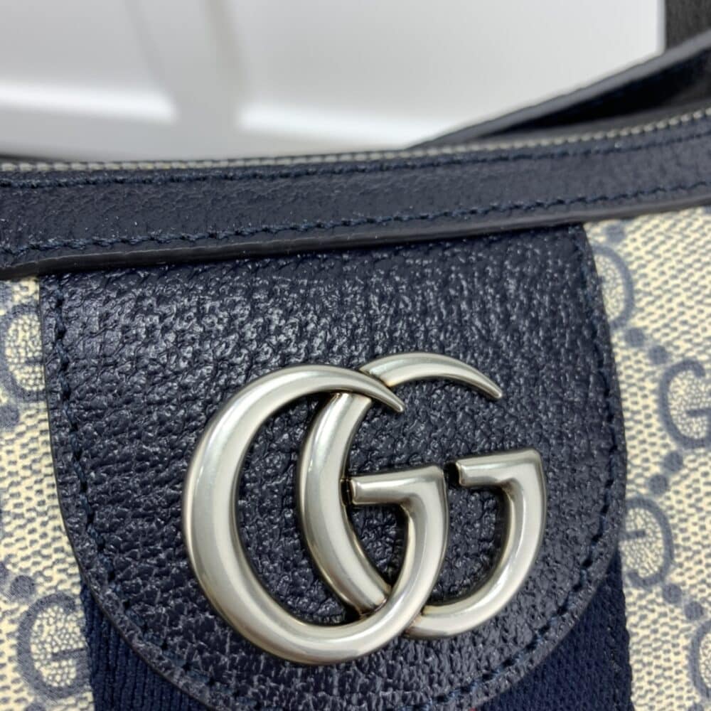 GUCCI OPHIDIA SMALL SHOULDER NAVY BLUE BAG 598125 2ZGMN 4076 - Image 6