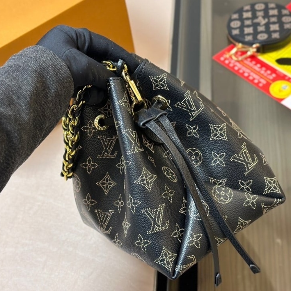 LOUIS VUITTON BELLA MAHINA MONOGRAM BLACK 22CM M23392 - Image 6