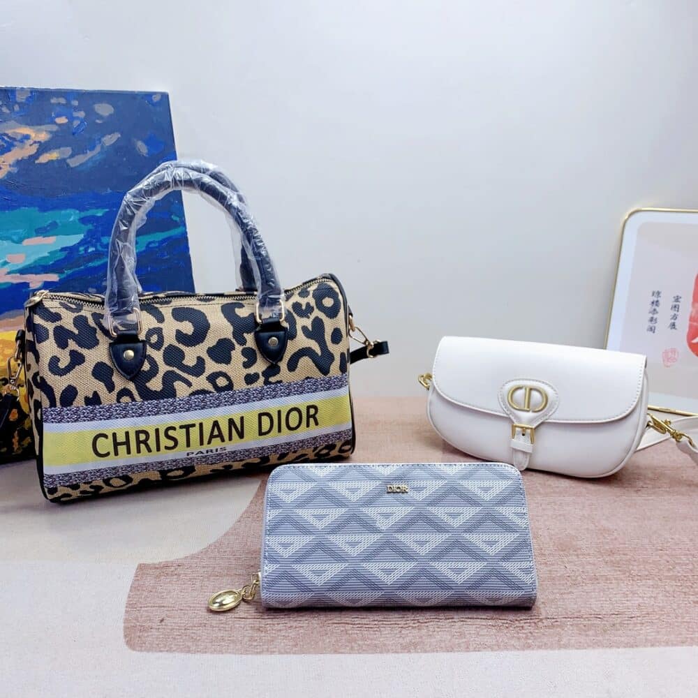 Alternative view of DIOR MEDIUM LADY D LITE BAG OBLIQUE BLUE 21CM