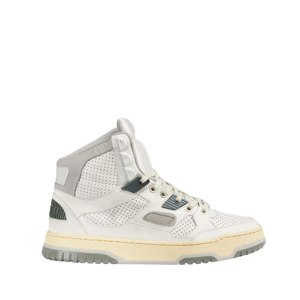 GUCCI WOMEN'S HIGH TOP DISTRESSED EFFECT SNEAKER WHITE 765437 AACV6 9161