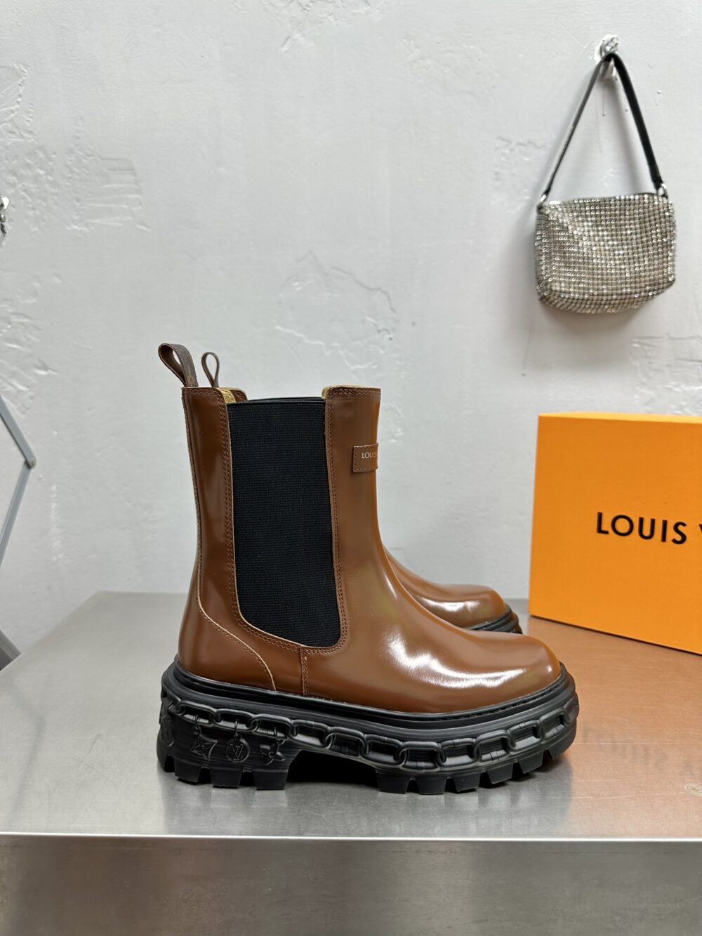 Alternative view of LOUIS VUITTON LV RECORD CHELSEA BOOT BROWN