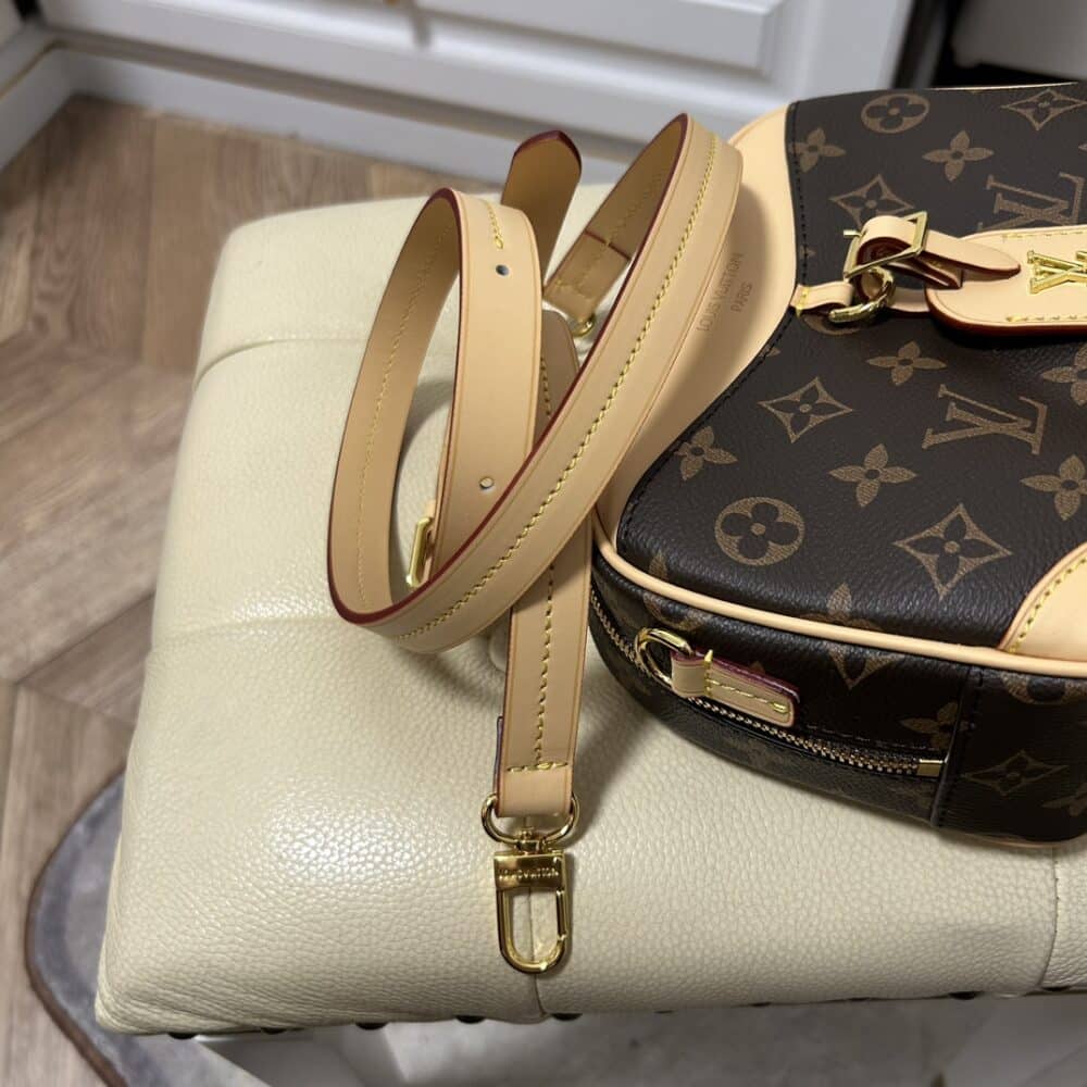 LOUIS VUITTON DEAUVILLE MONOGRAM BAG BROWN 19CM M45528 - Image 5