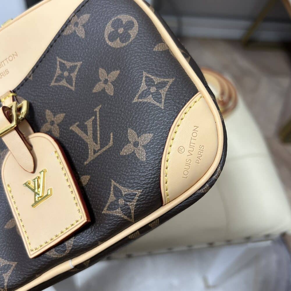LOUIS VUITTON DEAUVILLE MONOGRAM BAG BROWN 19CM M45528 - Image 6