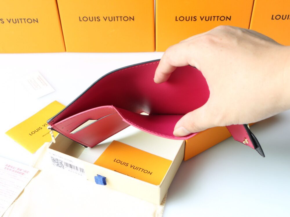 LOUIS VUITTON LV PONT 9 COMPACT WALLET BLACK 12CM M69175 - Image 7
