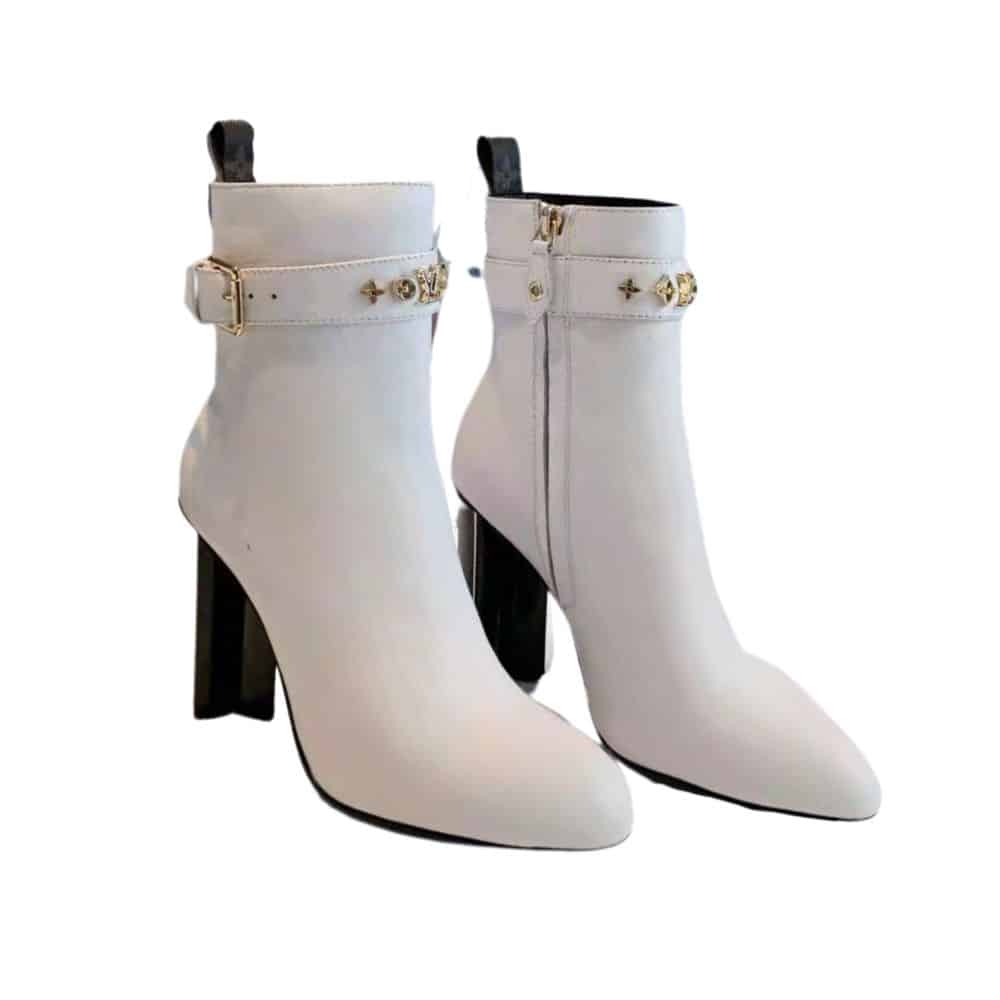 LOUIS VUITTON ANKLE BOOT WHITE