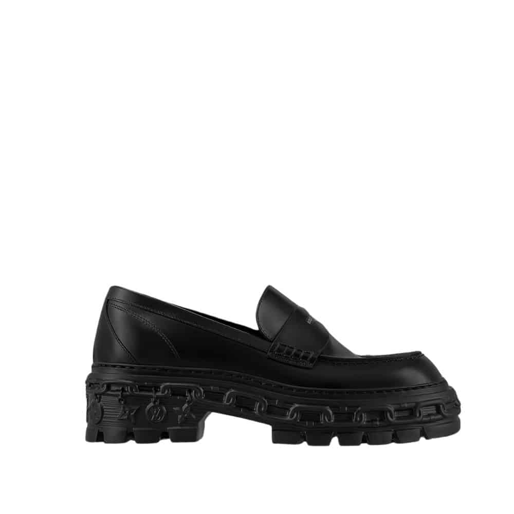 LOUIS VUITTON LV RECORD LOAFER BLACK 1AC9I9