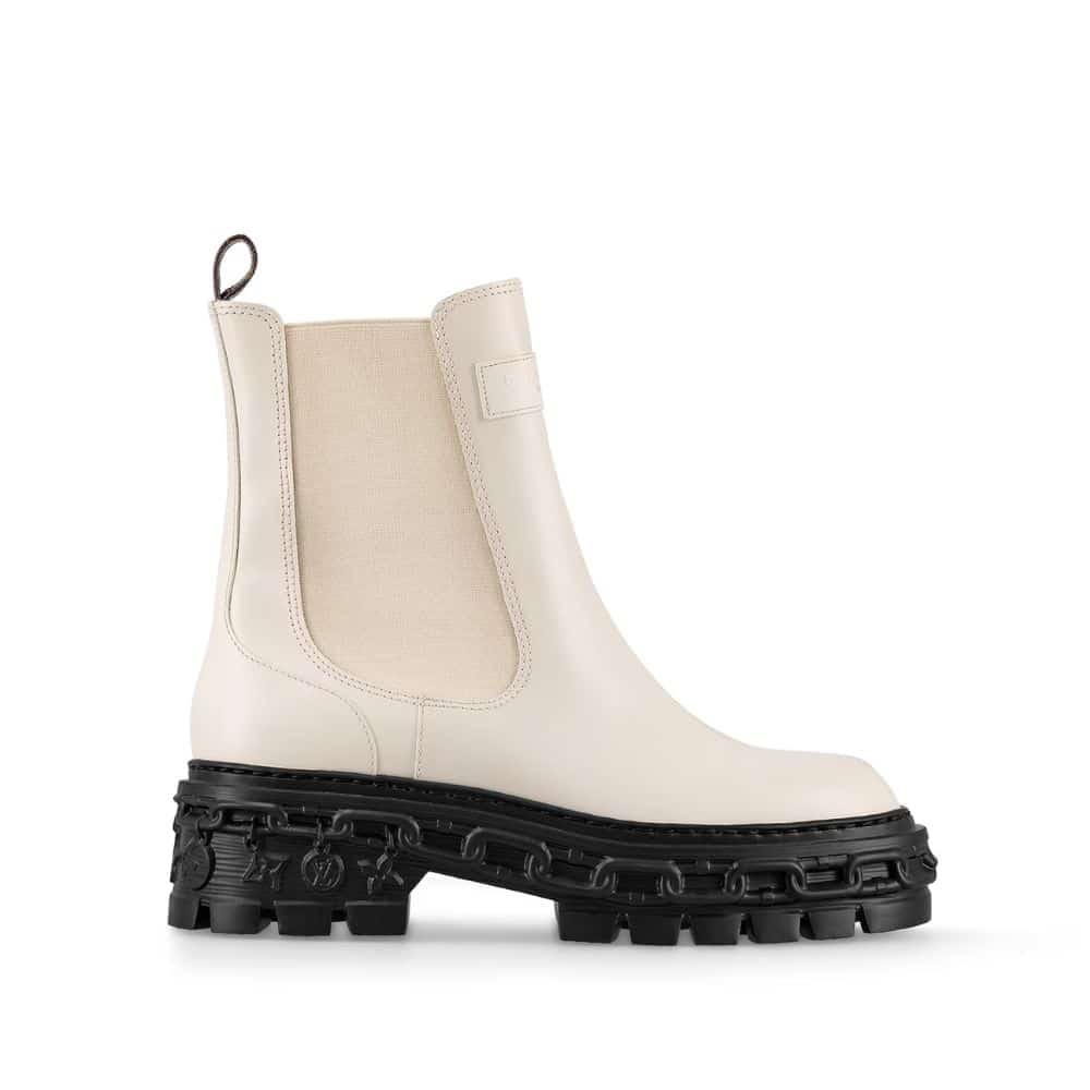 LOUIS VUITTON LV RECORD CHELSEA BOOT WHITE 1AC7YX