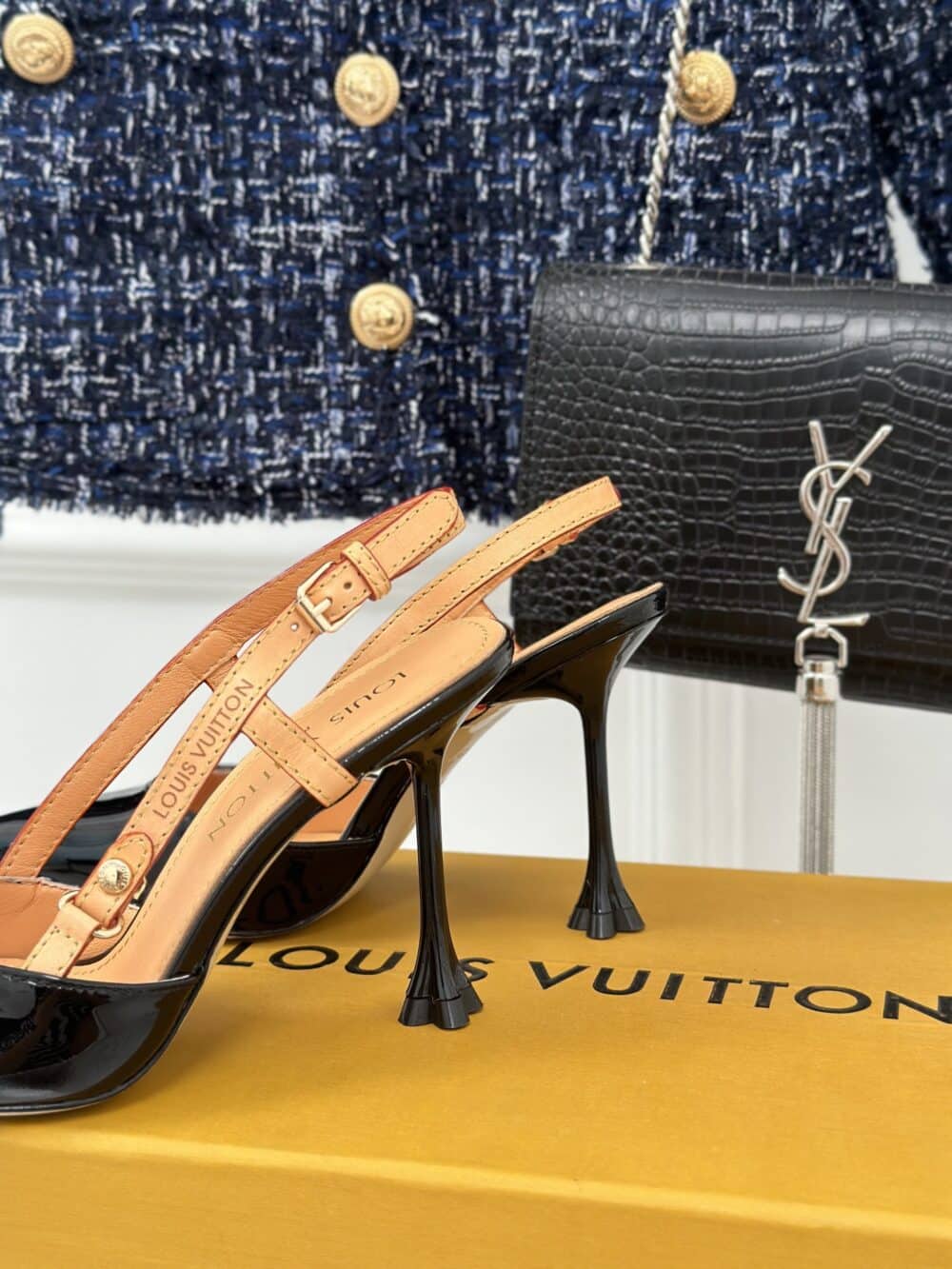 LOUIS VUITTON BLOSSOM SLINGBACK PUMP BLACK 1AC8NP - Image 5