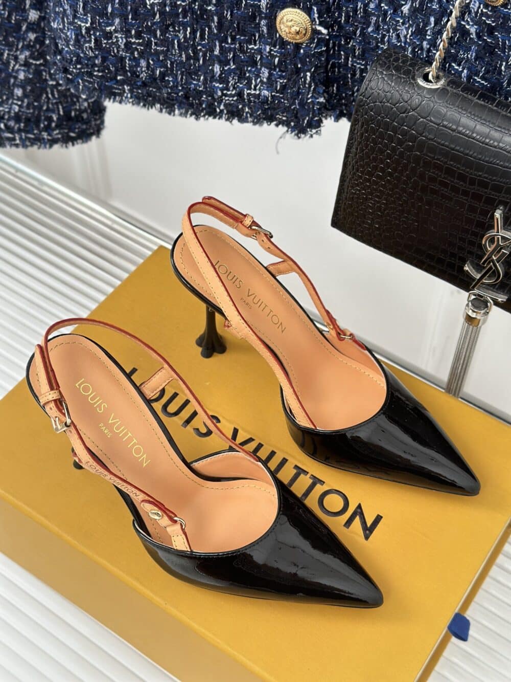 LOUIS VUITTON BLOSSOM SLINGBACK PUMP BLACK 1AC8NP - Image 9
