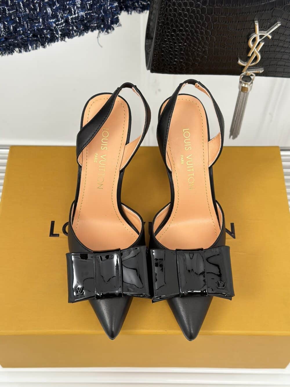 LOUIS VUITTON BLOSSOM SLINGBACK PUMP BLACK 1ACAPS - Image 5