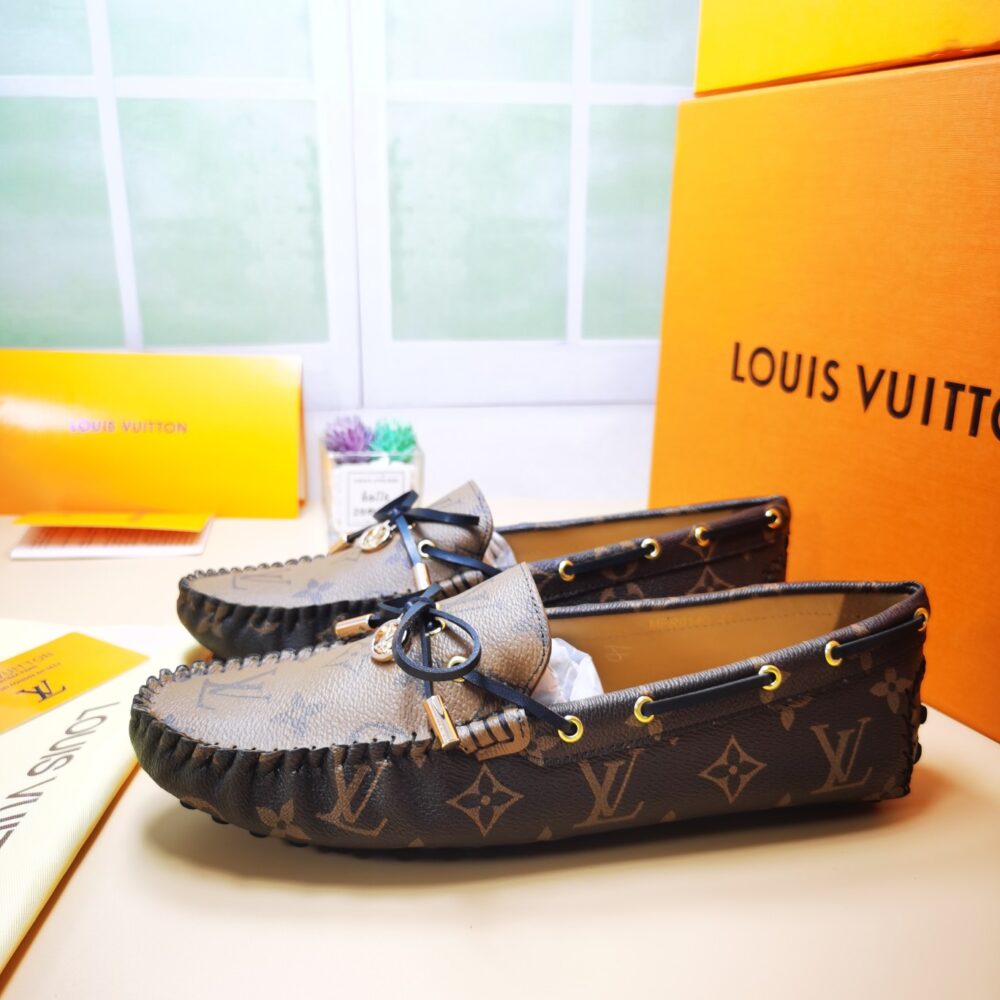 LOUIS VUITTON GLORIA LOAFERS BROWN 1ABV23 - Image 3