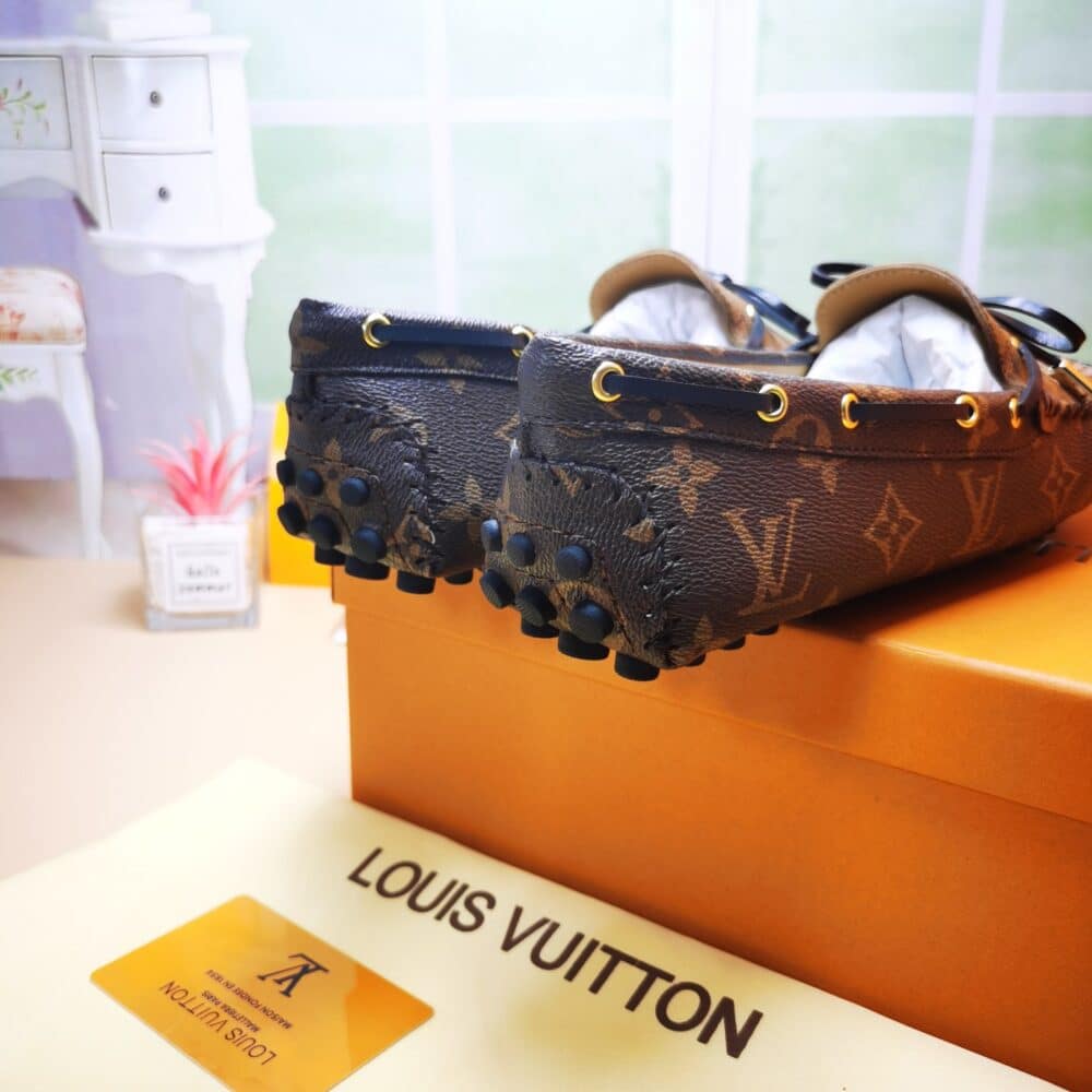 LOUIS VUITTON GLORIA LOAFERS BROWN 1ABV23 - Image 5