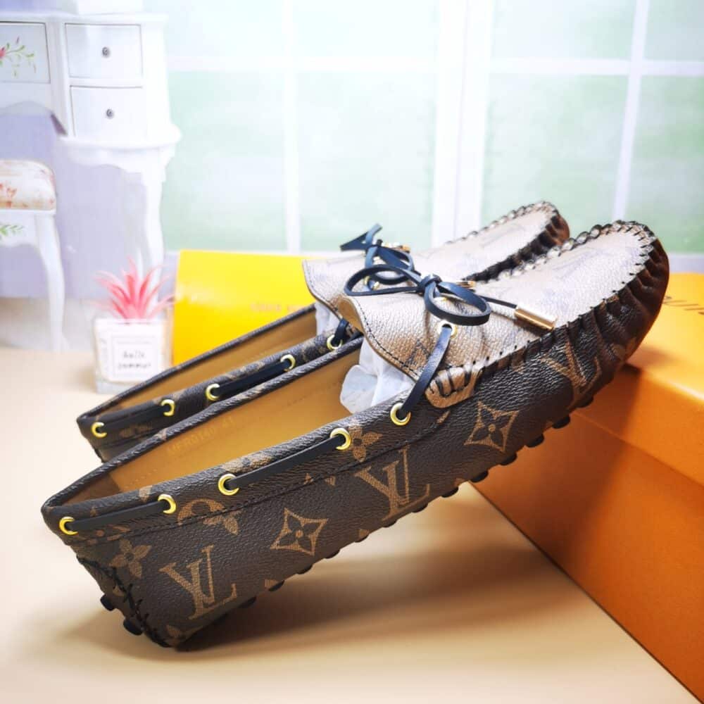 LOUIS VUITTON GLORIA LOAFERS BROWN 1ABV23 - Image 6