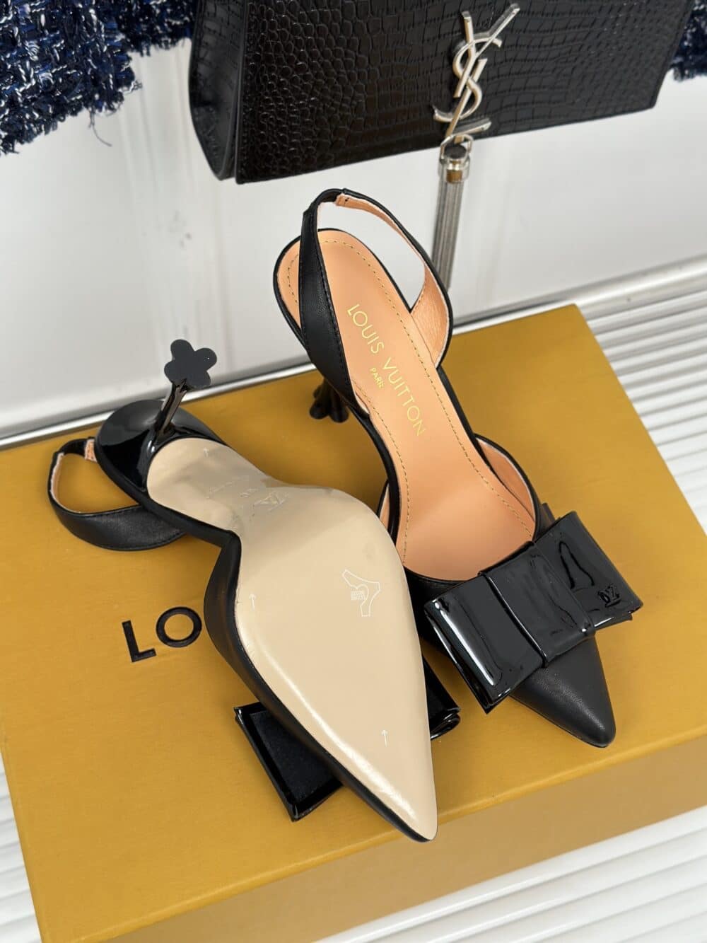 LOUIS VUITTON BLOSSOM SLINGBACK PUMP BLACK 1ACAPS - Image 10