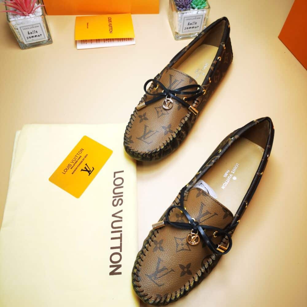 LOUIS VUITTON GLORIA LOAFERS BROWN 1ABV23 - Image 8