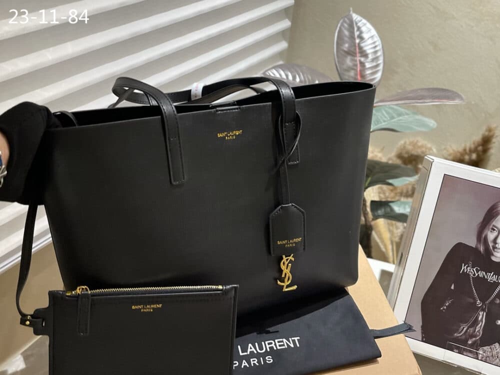 Alternative view of SAINT LAURENT SHOPPING SAINT LAURENT LEATHER BLACK 33CM 600281CSV0J9207