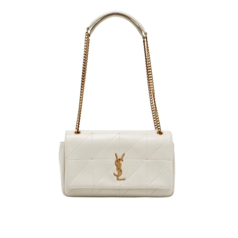 SAINT LAURENT JAMIE MEDIUM IN WHITE 26CM