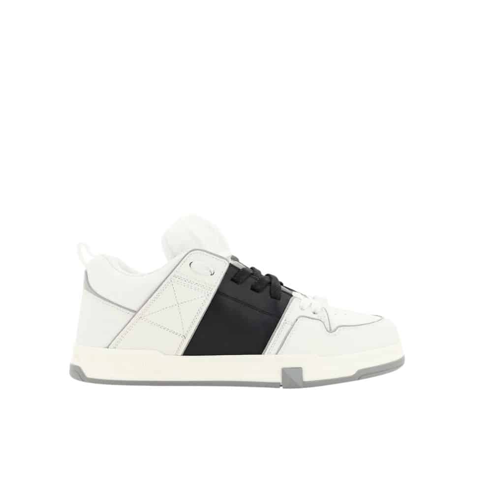 VALENTINO GARAVANI OPEN SKATE SNEAKER WHITE AND BLACK