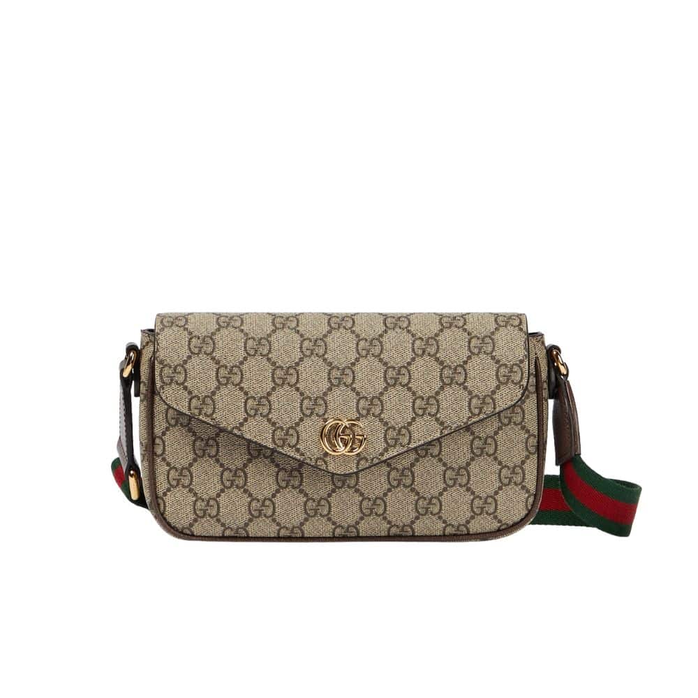 GUCCI OPHIDIA MINI BAG BROWN 22CM 764961 96IWG 8745