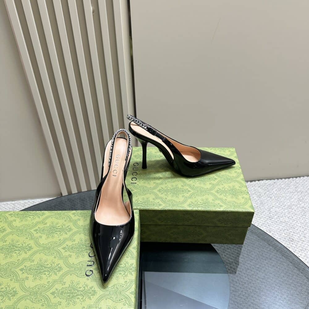GUCCI SIGNORIA SLINGBACK PUMP BLACK - Image 4