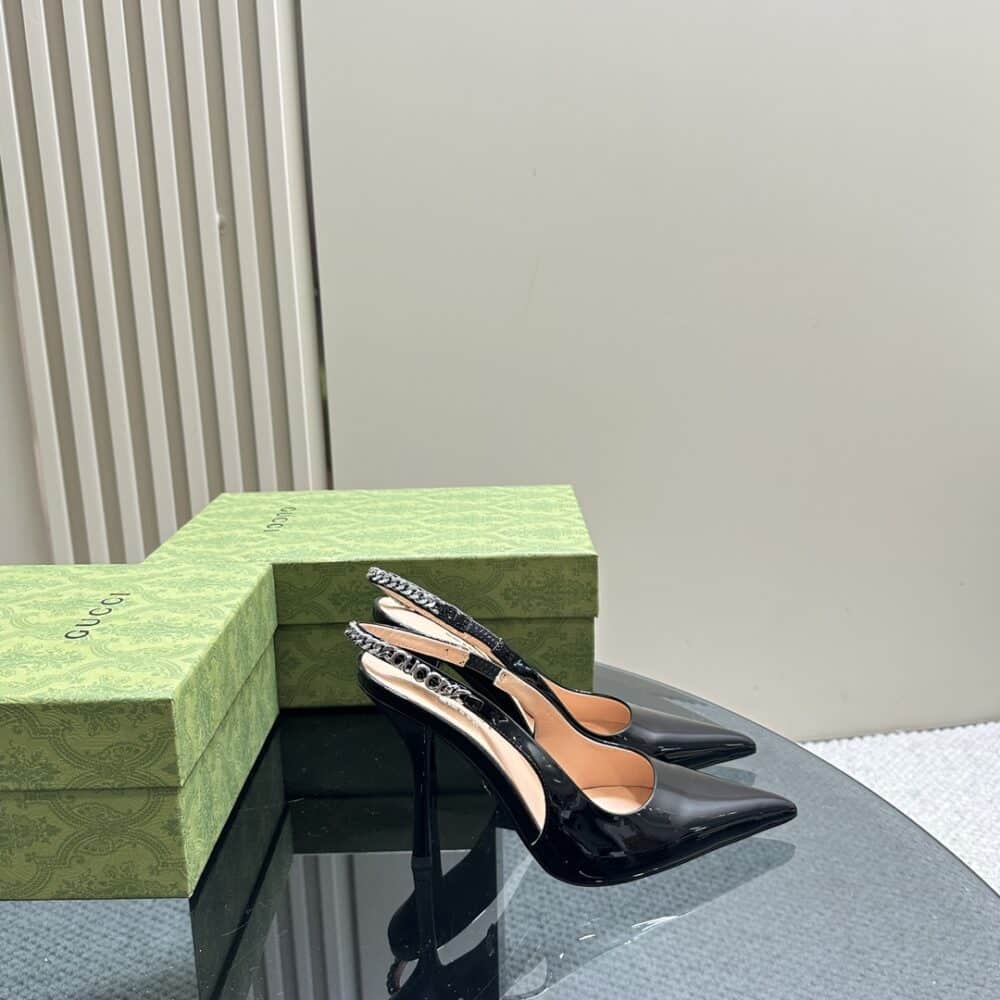 GUCCI SIGNORIA SLINGBACK PUMP BLACK - Image 7