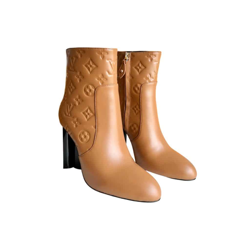 LOUIS VUITTON SILHOUETTE ANKLE BOOT BROWN
