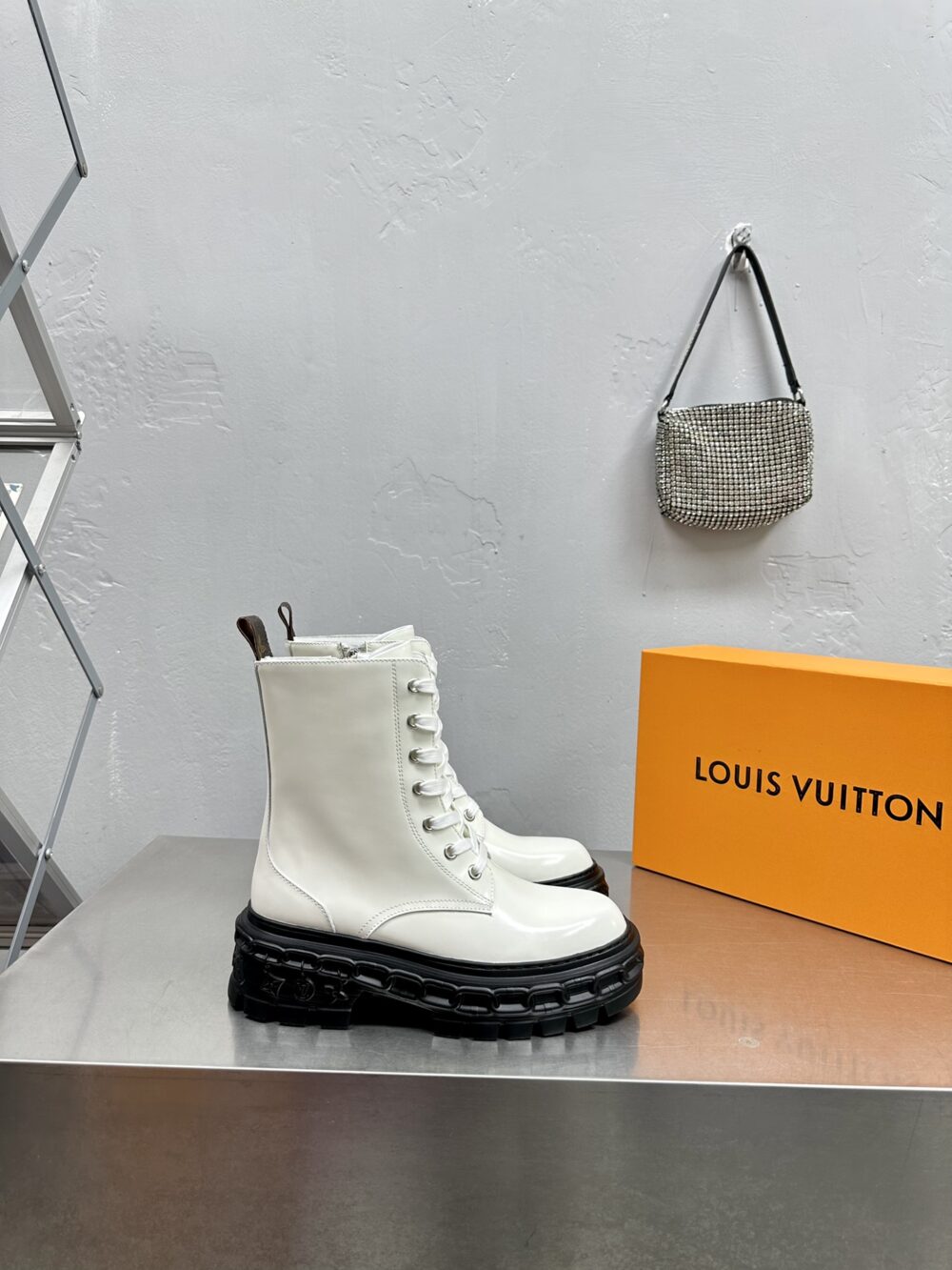 Alternative view of LOUIS VUITTON LV RECORD RANGER BOOT WHITE
