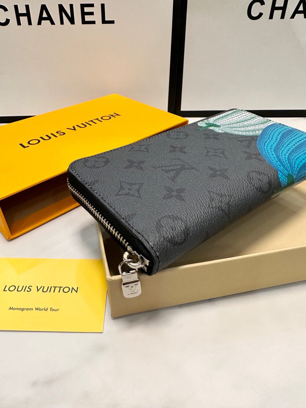 LOUIS VUITTON ZIPPY WALLET VERTICAL BLACK 19CM - Image 6