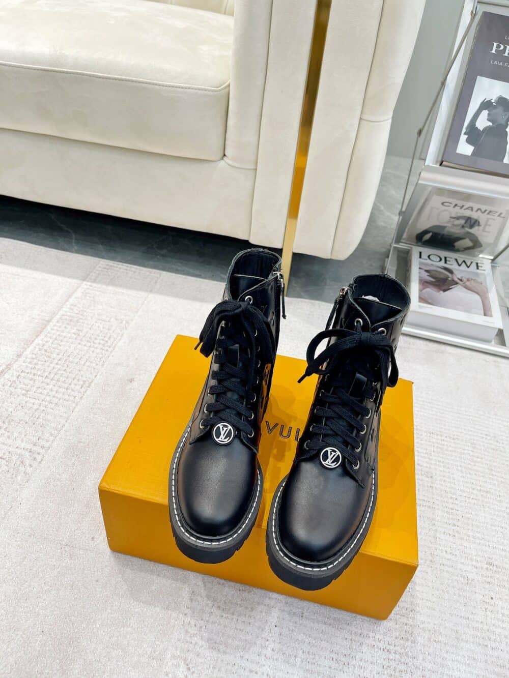 LOUIS VUITTON TERRITORY FLAT RANGER BLACK 1ABUVN - Image 6