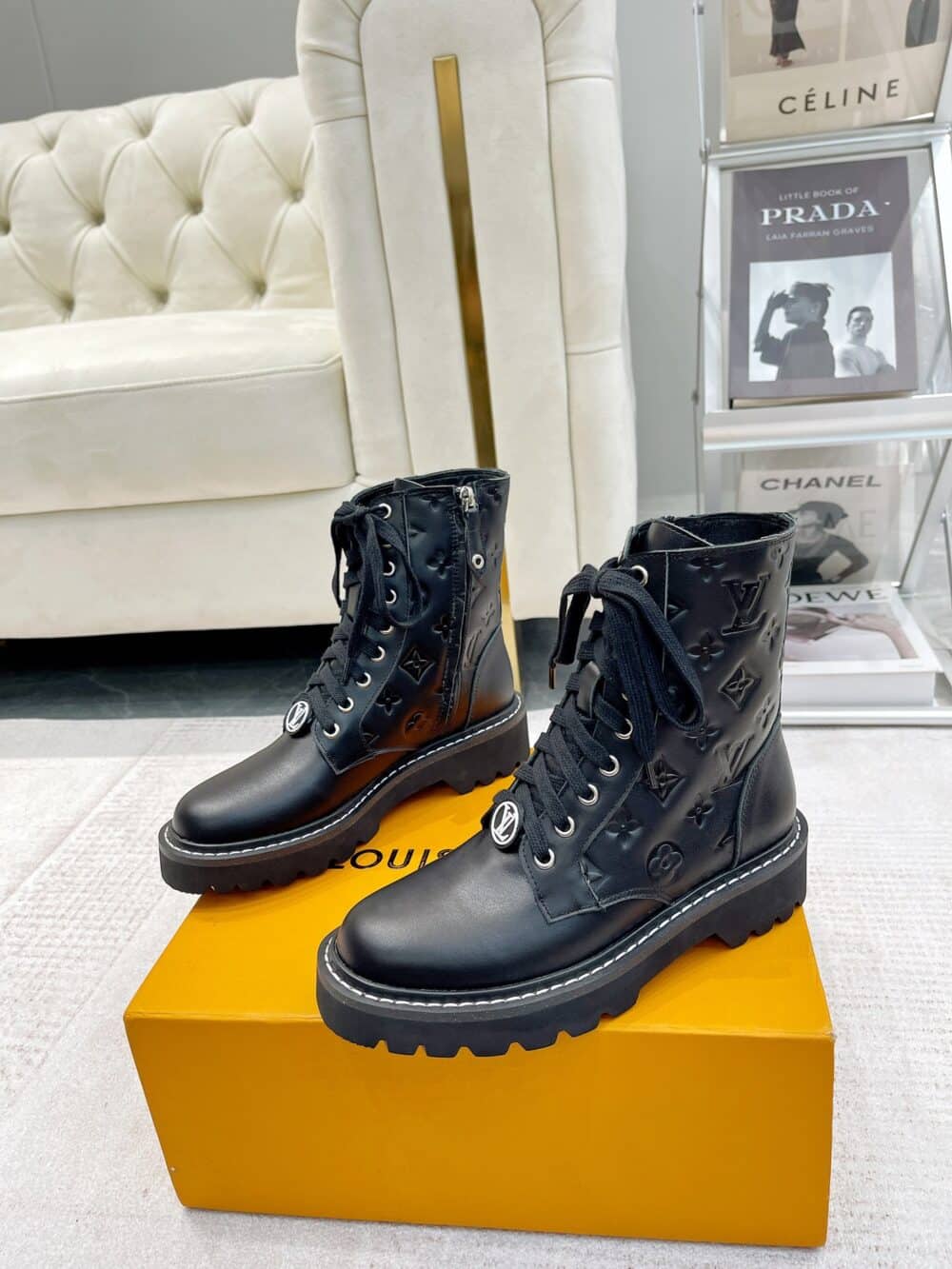 LOUIS VUITTON TERRITORY FLAT RANGER BLACK 1ABUVN - Image 8