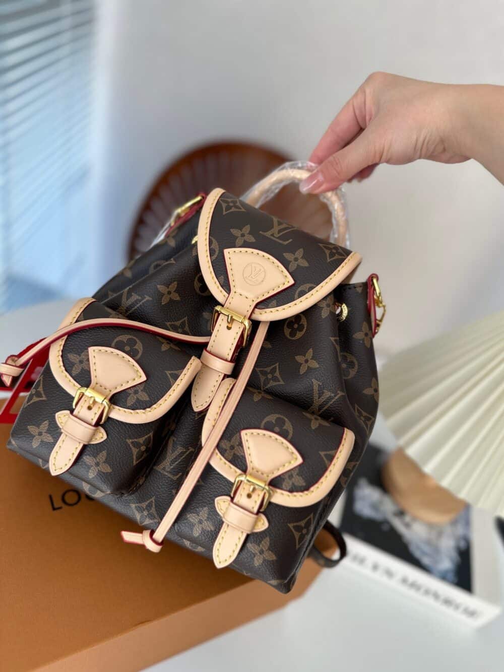 LOUIS VUITTON EXCURSION MONOGRAM BACKPACK BROWN 23CM M46932 - Image 3