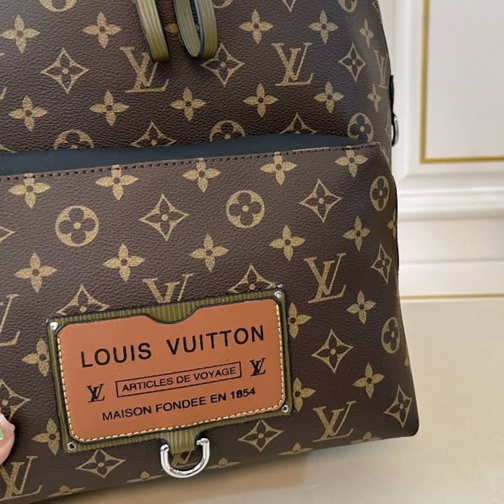 LOUIS VUITTON DISCOVERY BACKPACK SAFARI MONOGRAM BROWN 37CM - Image 5