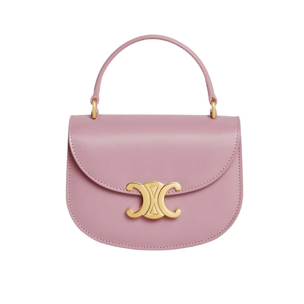 CELINE MINI BESACE CLEA IN SHINY PETAL PINK 15CM 10L063ETZ 25TL