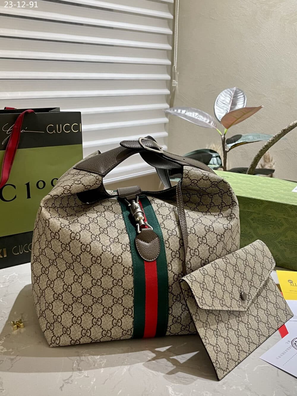 GUCCI JACKIE 1961 MEDIUM SHOULDER BAG BEIGE 35CM - Image 8
