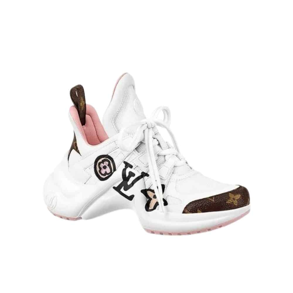 LOUIS VUITTON LV MONOGRAM CHUNKY SNEAKERS WHITE
