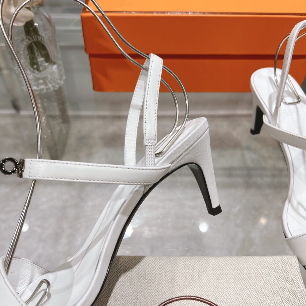 Alternative view of HERMES GLAMOUR 75 SANDAL WHITE