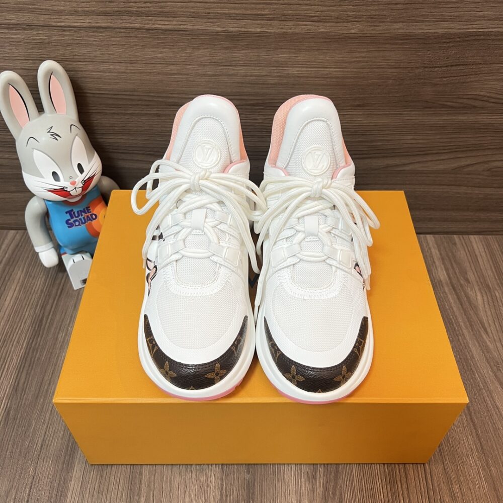 LOUIS VUITTON LV MONOGRAM CHUNKY SNEAKERS WHITE - Image 6