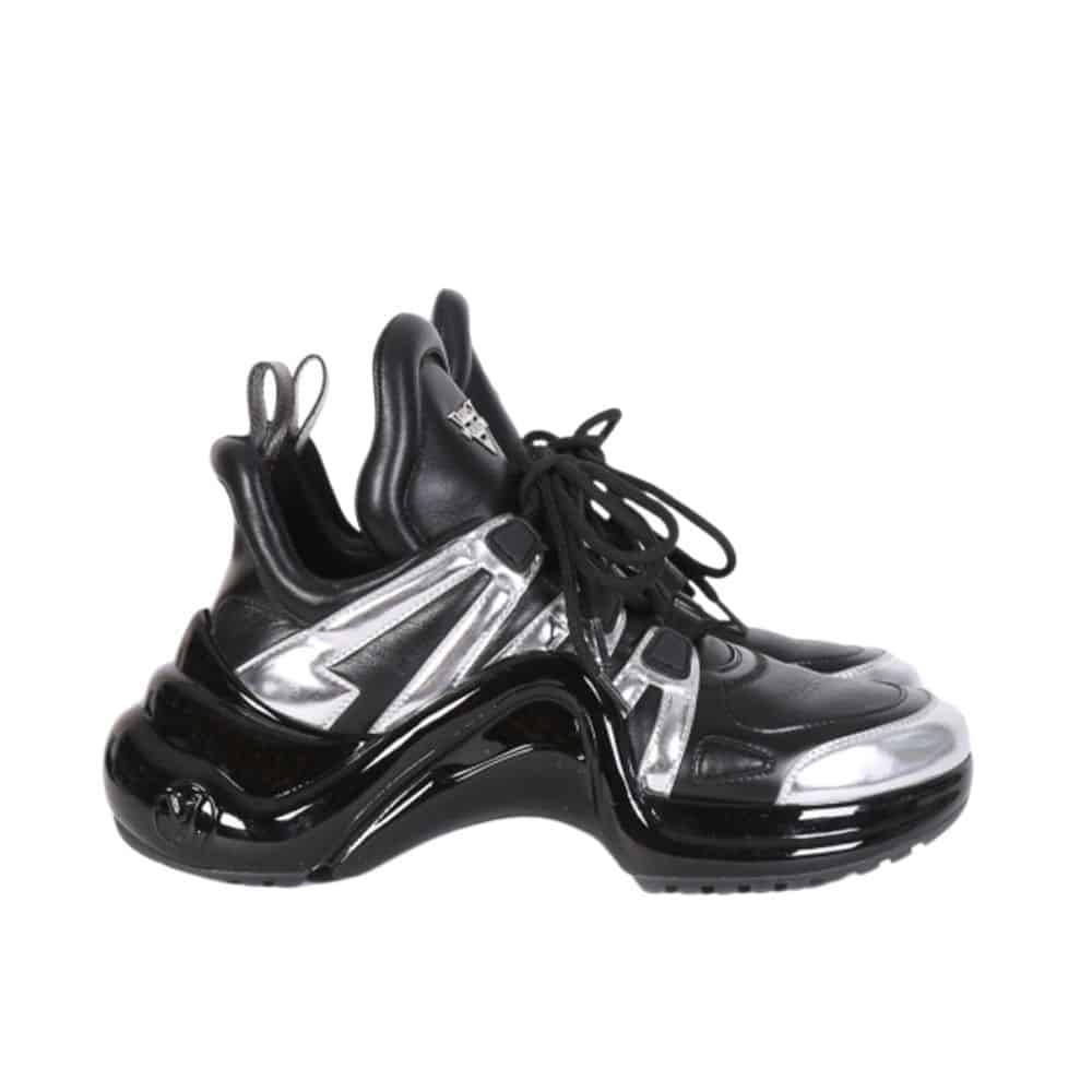 LOUIS VUITTON ARCHLIGHT SNEAKER BLACK AND SILVER